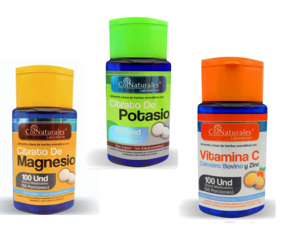 Power Full® Multivitamínico x3 (incluye Potasio, Magnesio y Vitamina C) Cada una por 100 pastas