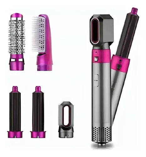 Cepillo Multifuncional 5 en 1 con accesorios incluidos (Seca, cepilla, plancha, riza y peina)💥HOY 50% DCTO