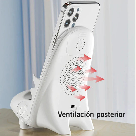 Cargador inalámbrico con soporte para celular - Para iPhone y Android💥HOY 50% DCTO