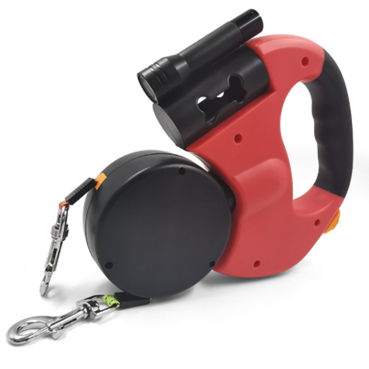 Correa doble extensible para perros - Movimiento 360° sin enredos💥HOY CON 50% DCTO