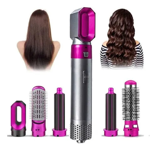Cepillo Multifuncional 5 en 1 con accesorios incluidos (Seca, cepilla, plancha, riza y peina)💥HOY 50% DCTO