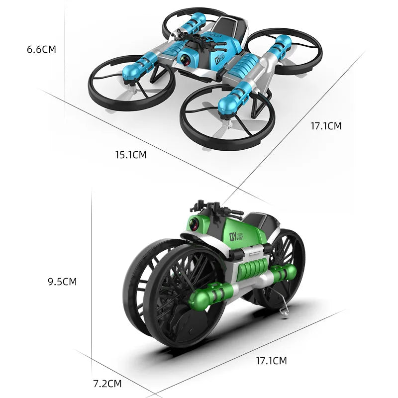 Dron Motocicleta 2 en 1 - Con cámara eh HD y control remoto💥HOY CON 50% DCTO