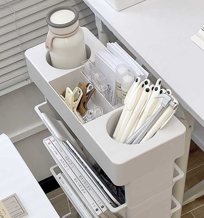 Estante ajustable de doble cara y 5 niveles para escritorio✨HOY CON 50% DCTO