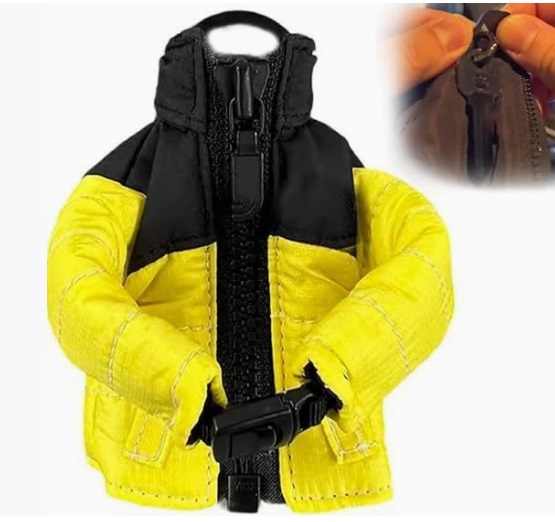 Pague 1 Y LLEVE 2💥Mini llavero con forma de chaqueta con cremallera funcional