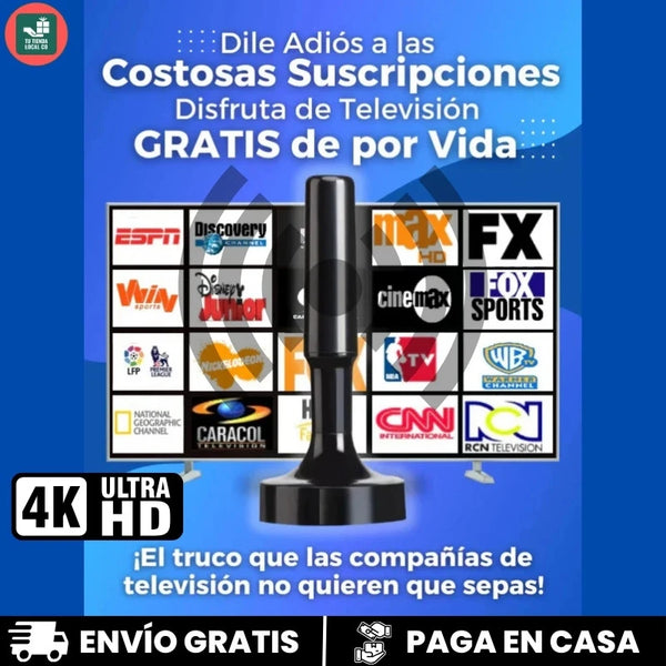 Antena TDT para televisión - Televisión gratis de por vida🔥 HOY CON 50% DCTO