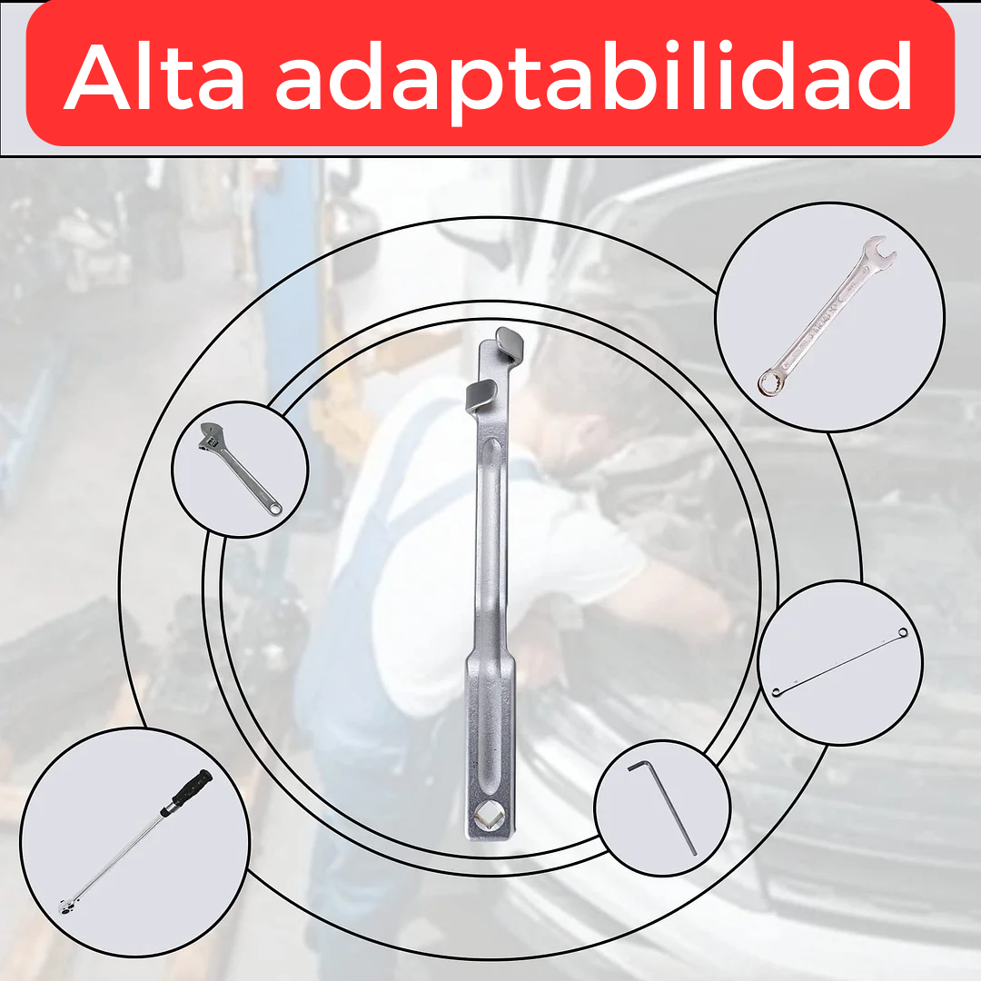 Extensión de llave: 🔧Ideal para esos lugares difíciles y esas tuercas pegadas