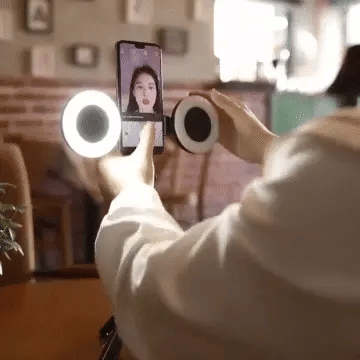 Tripode Influencer plegable con luz LED doble - Crea contenido de calidad💥HOY 50% DCTO