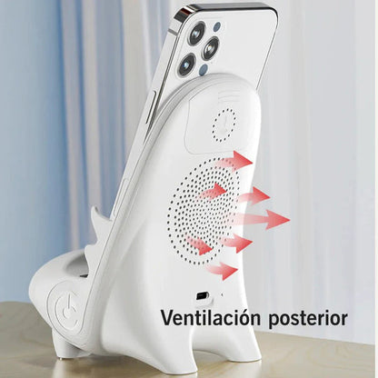 Cargador inalámbrico con soporte para celular - Para iPhone y Android💥HOY 50% DCTO