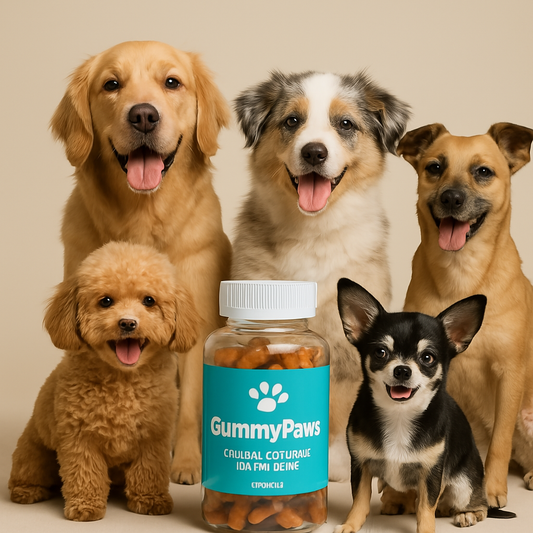 GummyPaws® Gomitas naturales para la salud dental de tu perrito - Eliminan y previenen el mal aliento