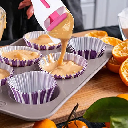 Espátula Medidora y Dispensadora de masa para pastelería - Sirve porciones exactas💥HOY CON 50% DCTO