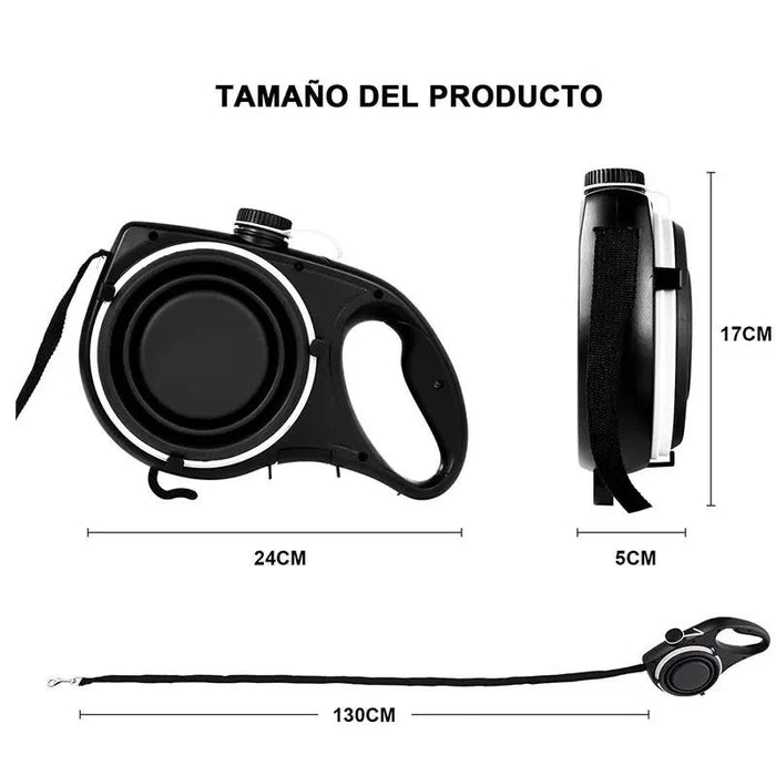 Correa 4 en 1: Portabolsas, cantimplora, recipiente y porta 💩